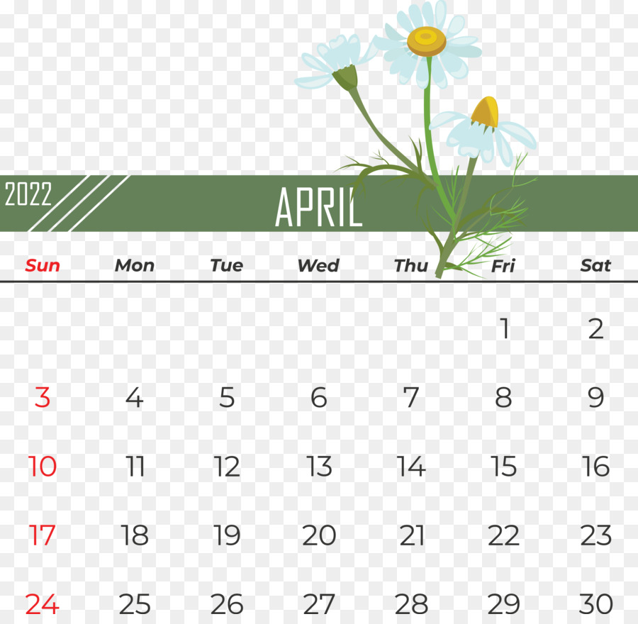 Calendrier D'avril，Mois PNG