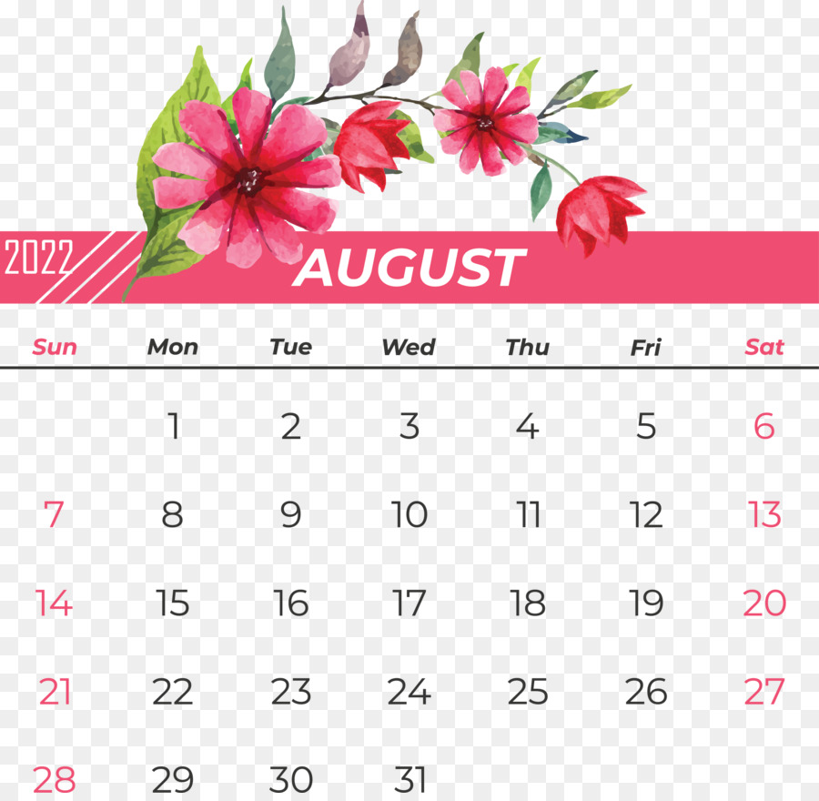 Calendrier，Fleur PNG