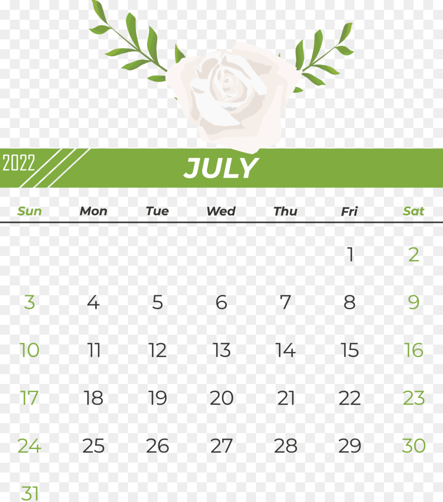 Calendrier De Juillet，Mois PNG