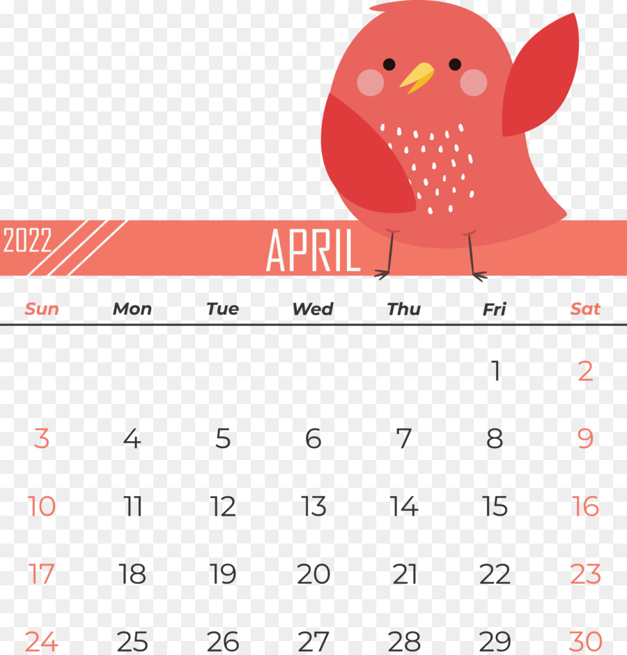 Calendrier D'avril，Mois PNG