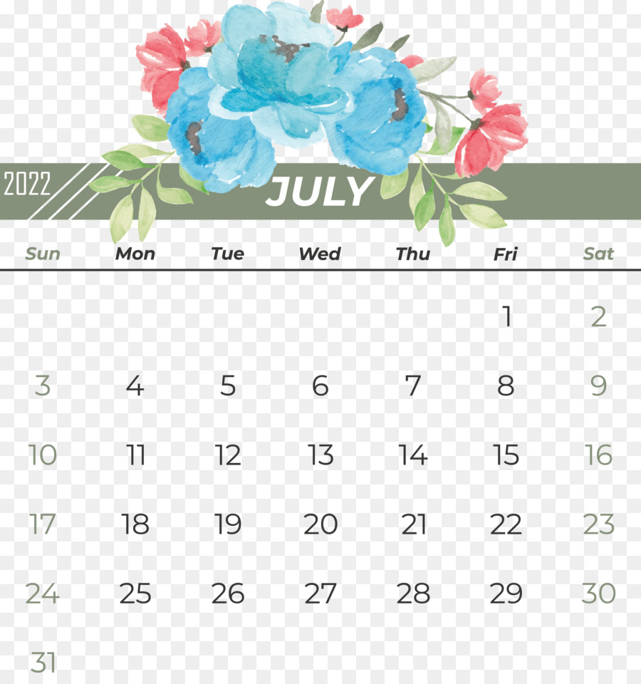 Fleur，Calendrier PNG