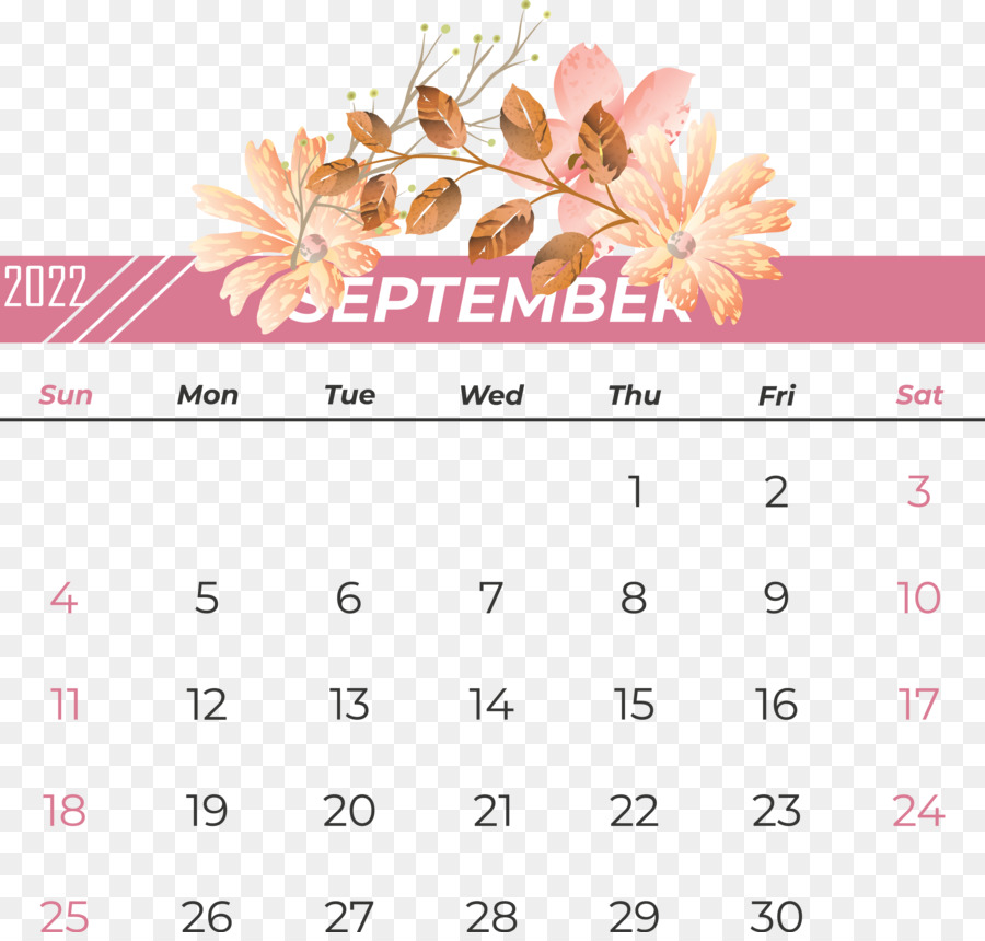 Calendrier D'octobre，Mois PNG