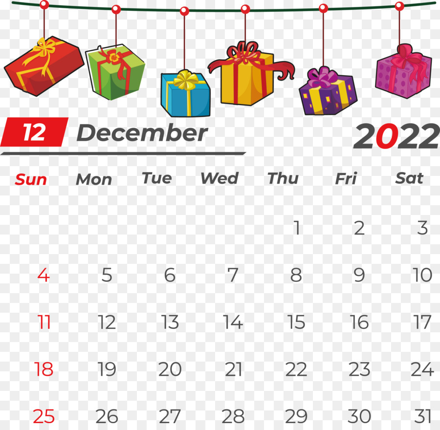 Calendrier，Décembre PNG