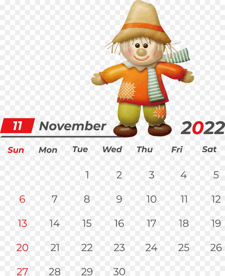 Calendrier，Novembre PNG