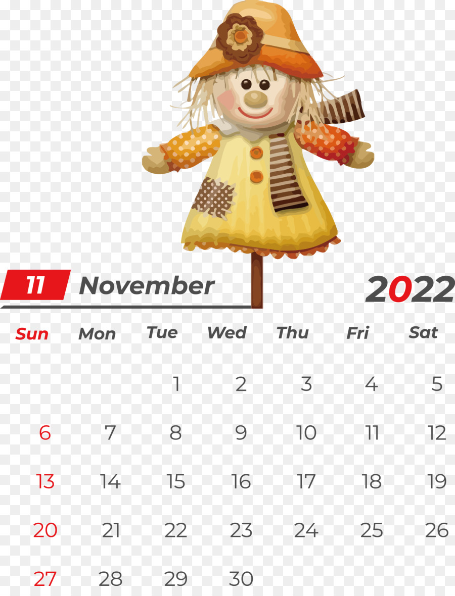 Calendrier，Novembre PNG