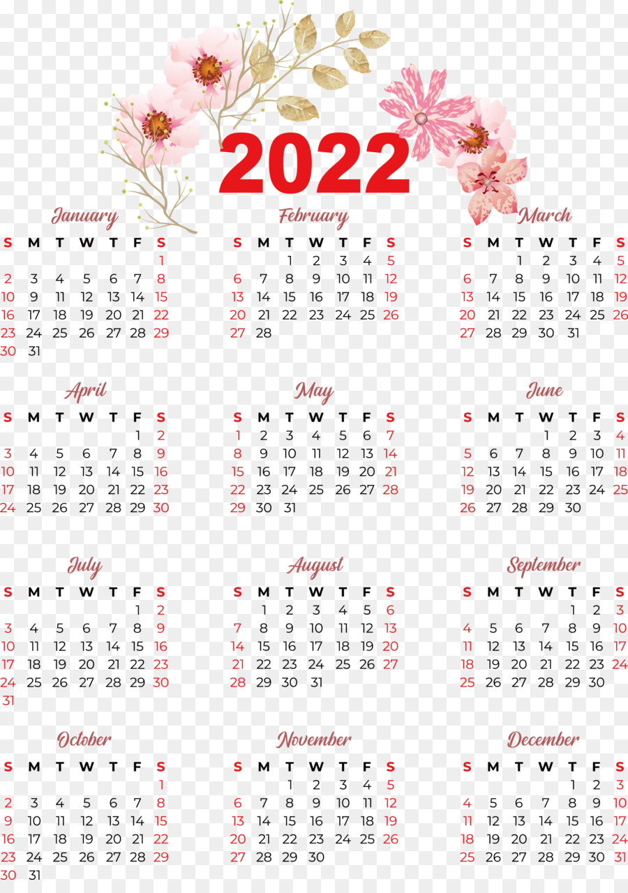 Calendrier 2024，Année PNG