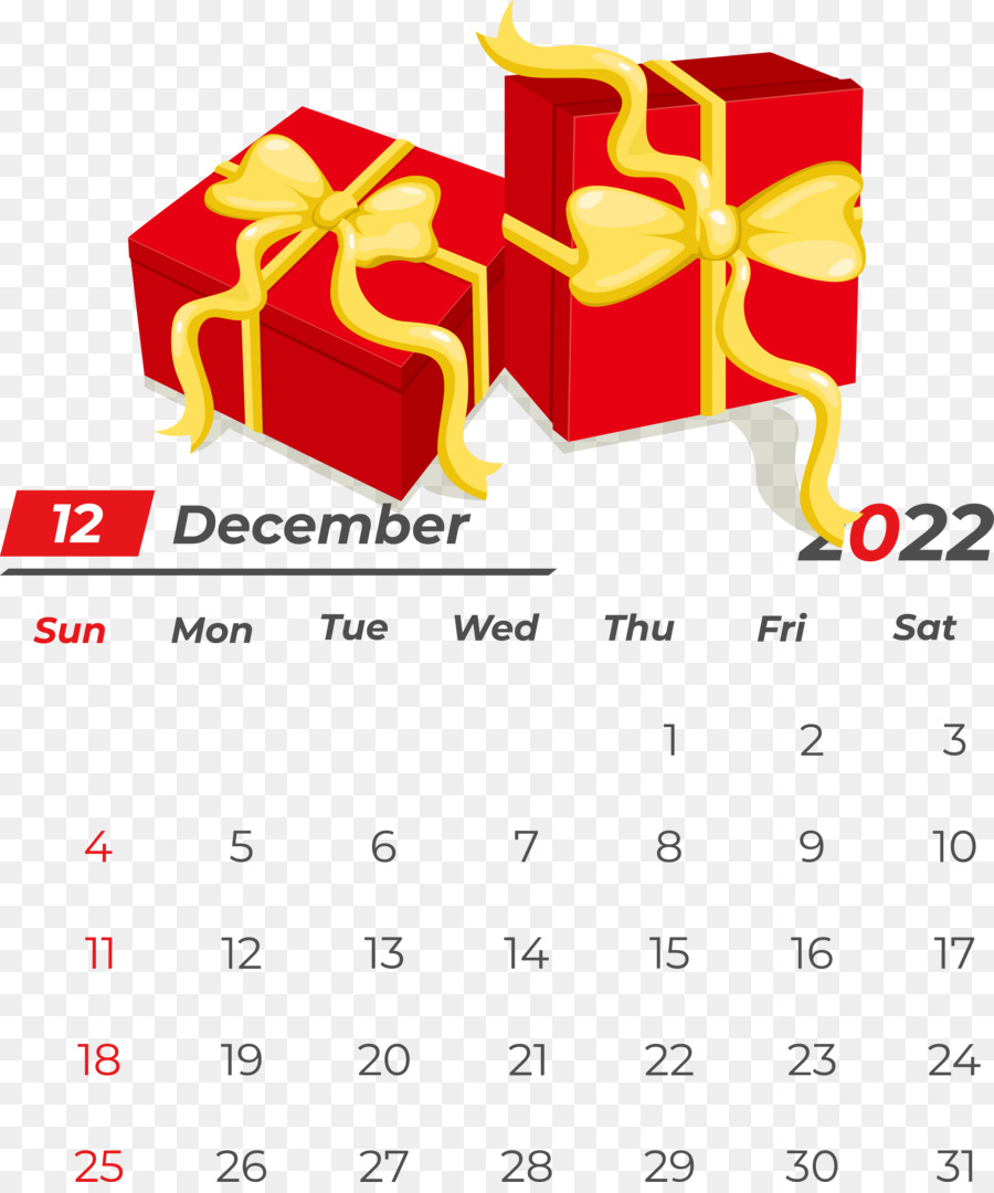 Calendrier，Décembre PNG