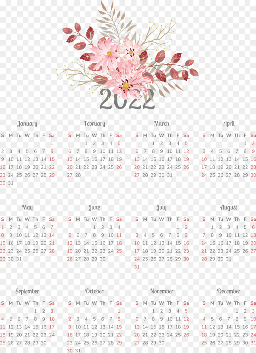 Calendrier 2022，Dates PNG