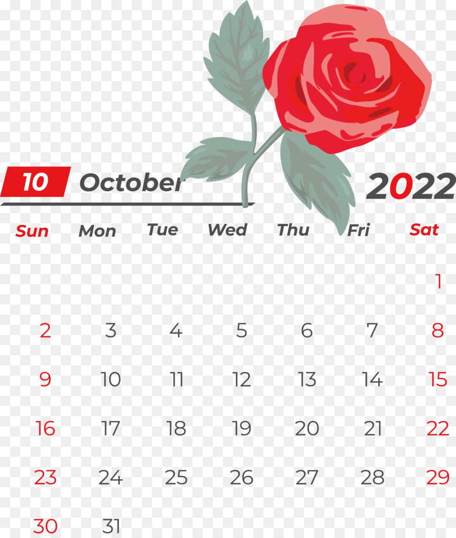 Calendrier，Octobre PNG