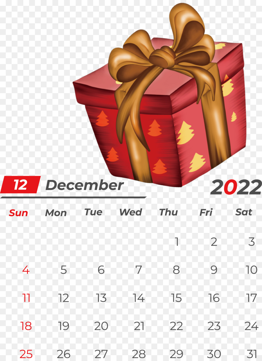 Calendrier，Décembre PNG