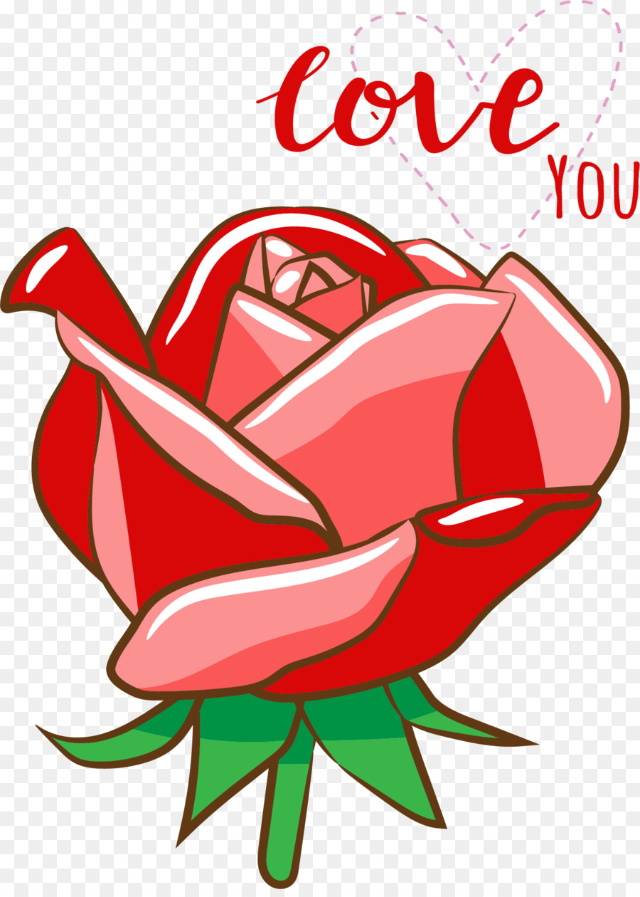 Je T'aime，Rose PNG