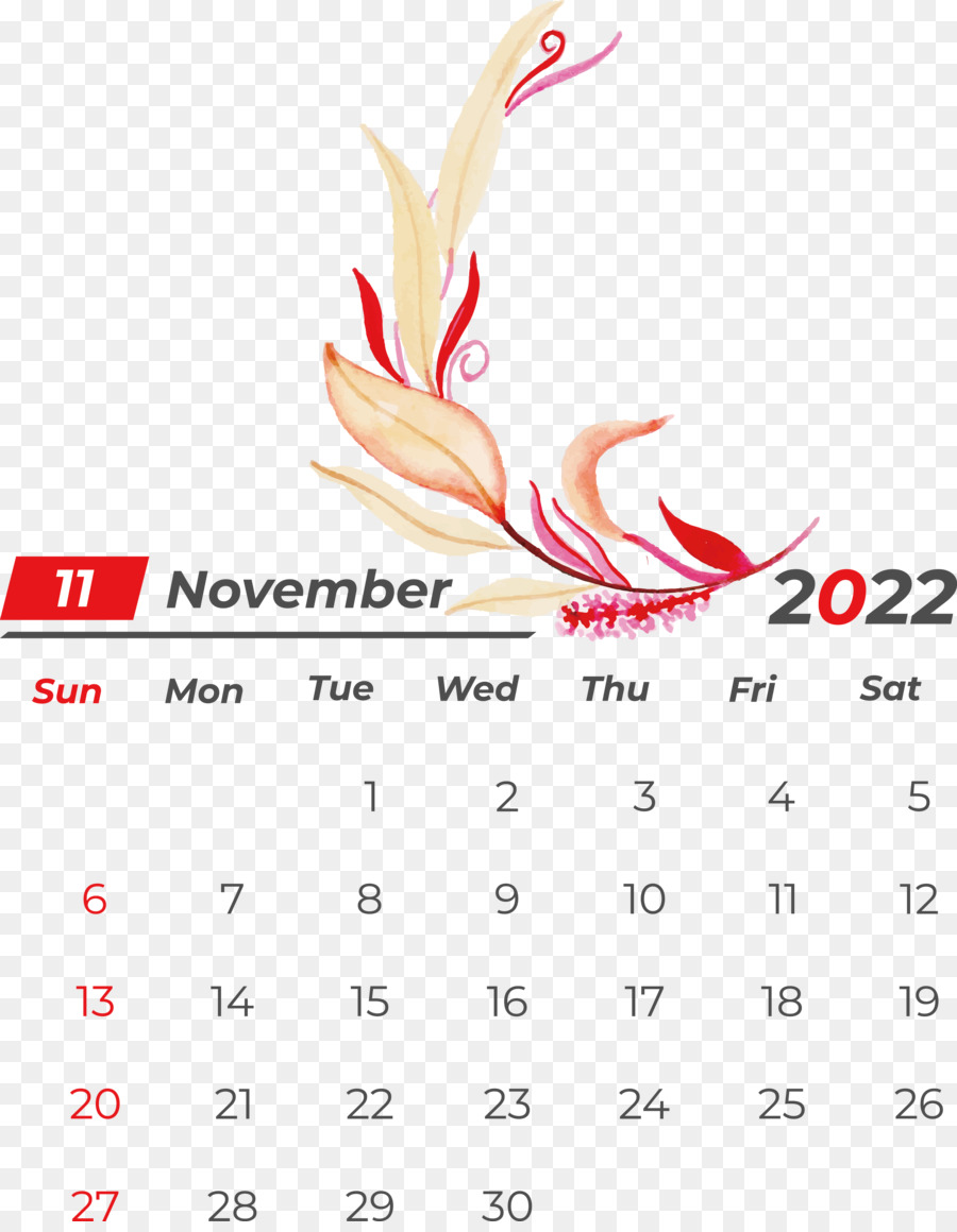 Calendrier De Novembre，Dates PNG