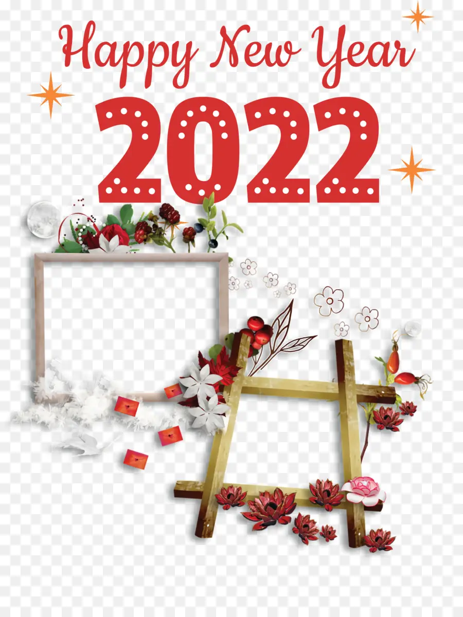 Bonne Année 2022，2022 PNG