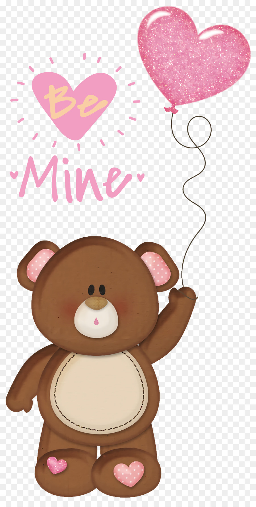 Les Ours，Ballon Coeur Rose PNG