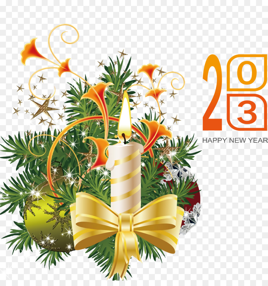 Bonne Année 2023，Bougie PNG