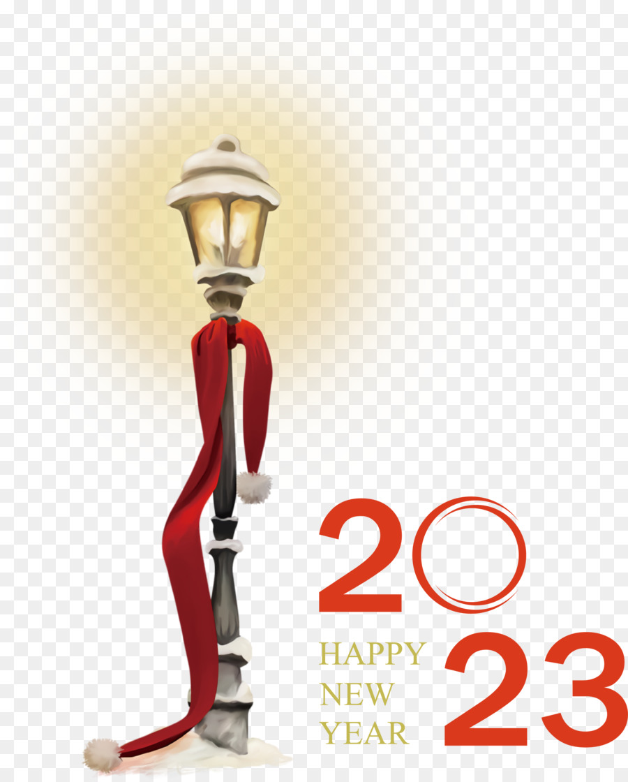 Bonne Année 2023，Lampadaire PNG