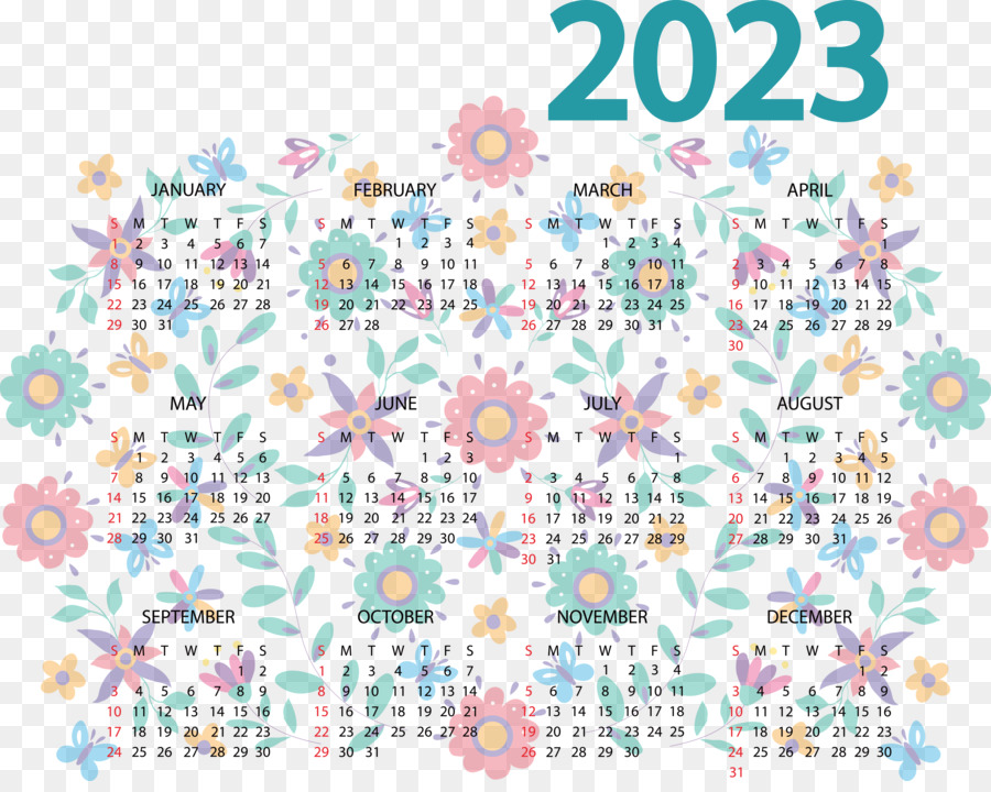 Calendrier 2023，Mois PNG