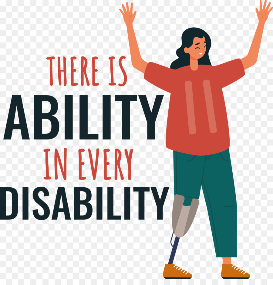 Journée Internationale De L'invalidité，Ne Jamais Abandonner PNG
