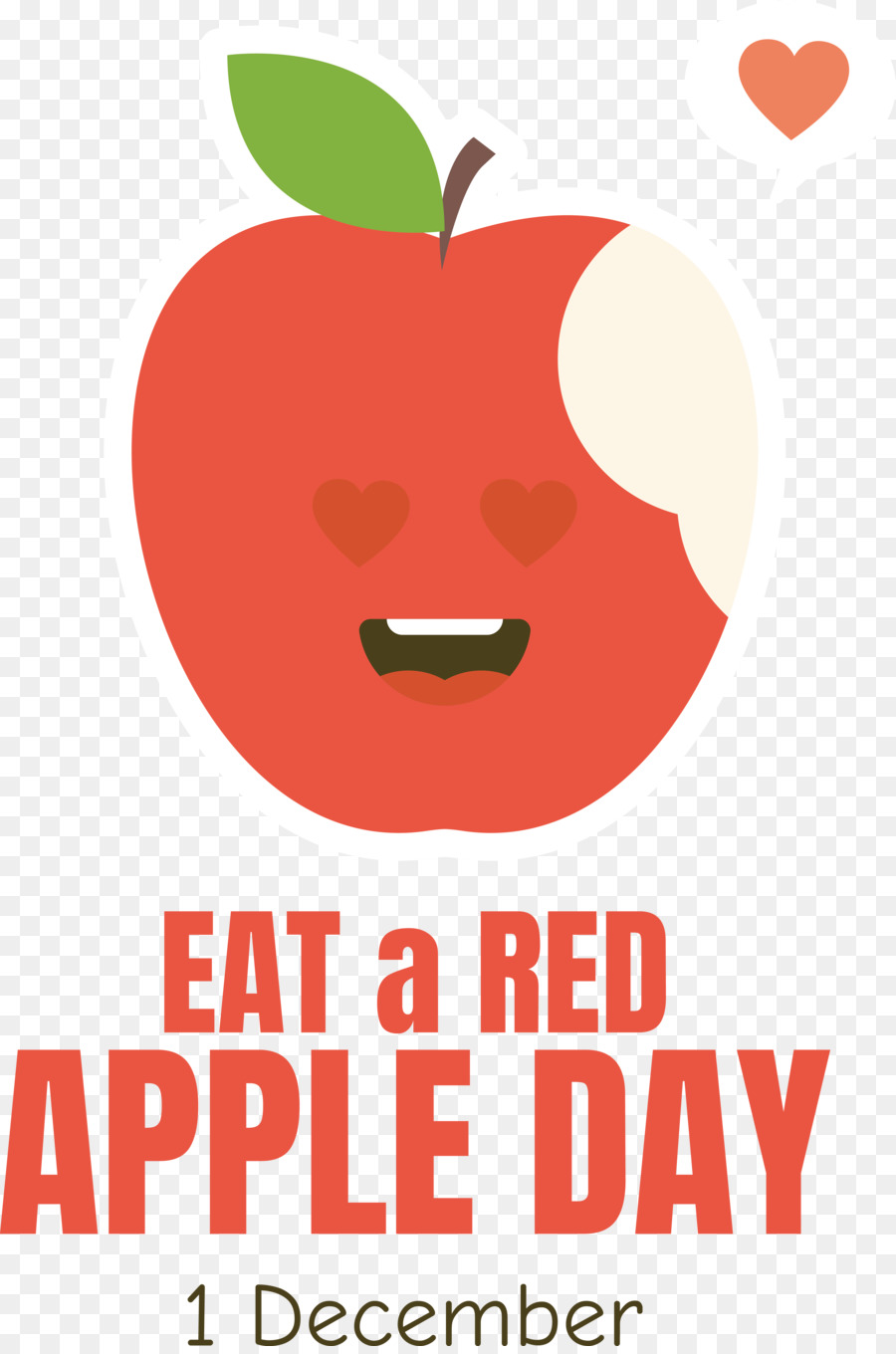 Pomme Rouge，Mangez Une Journée De Pomme Rouge PNG