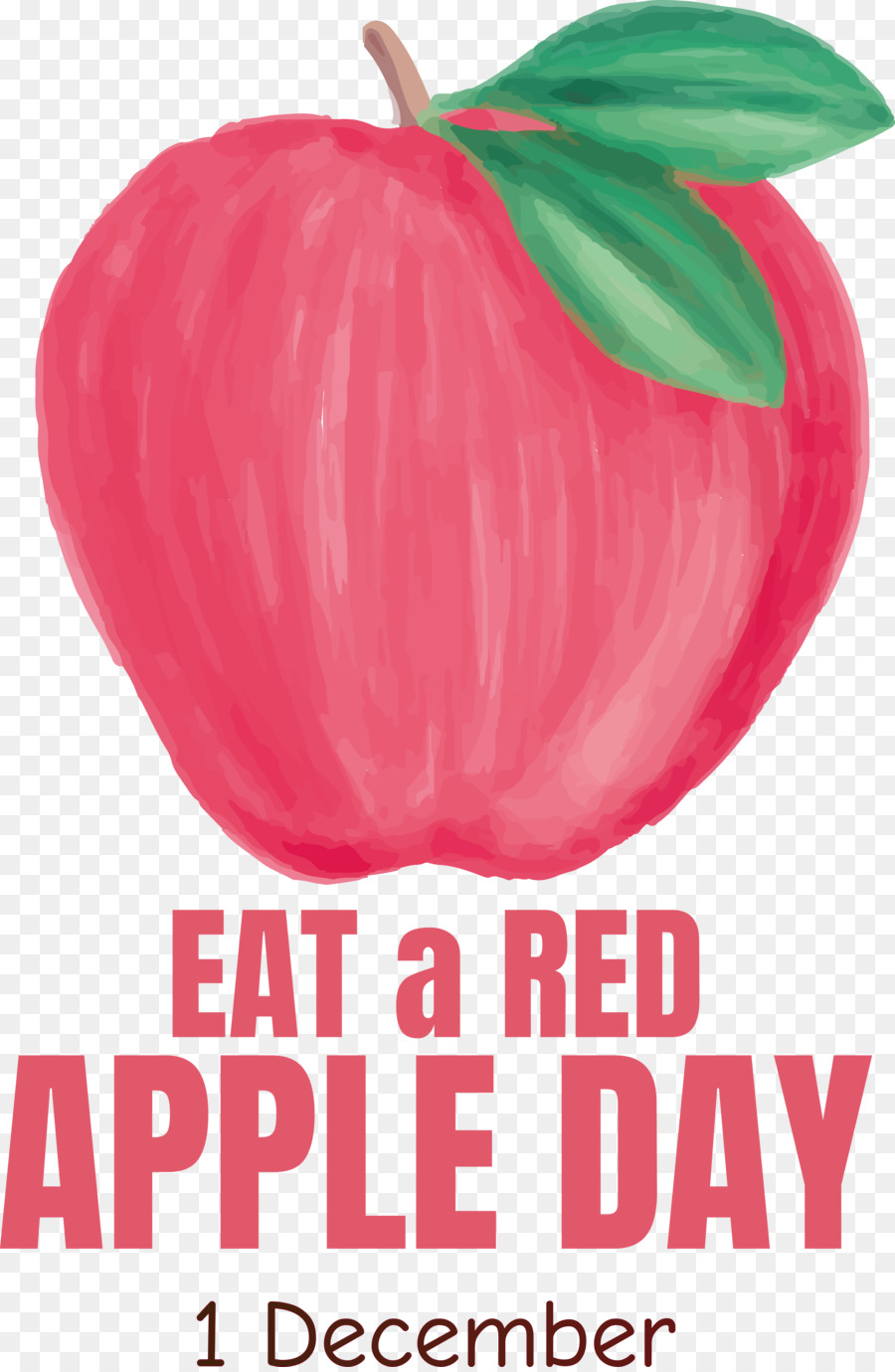 Pomme Rouge，Mangez Une Journée De Pomme Rouge PNG