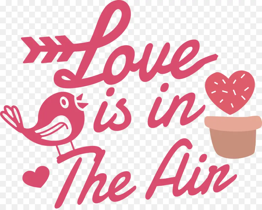 Le Jour De Valentines，L'amour Est Dans L'air PNG