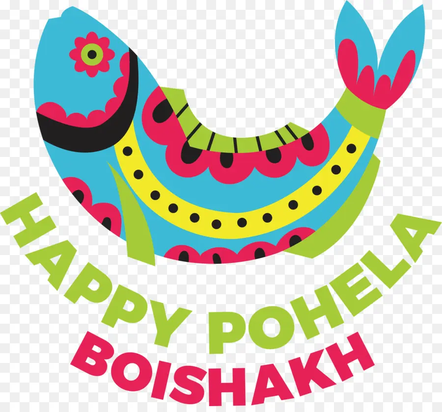 Pohéla Boishakh，Poisson Coloré PNG