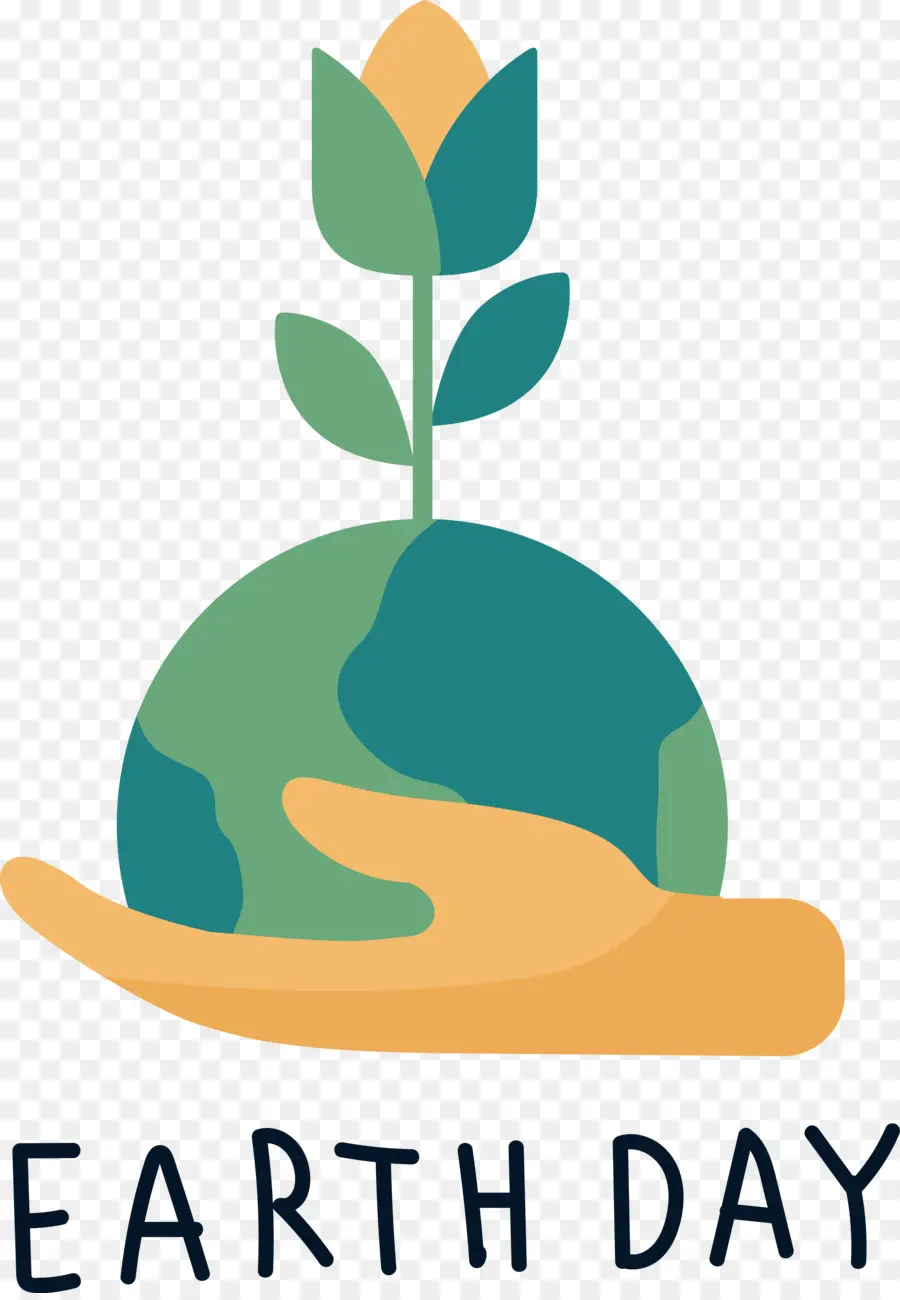 Jour De La Terre，Terre Avec Plante PNG