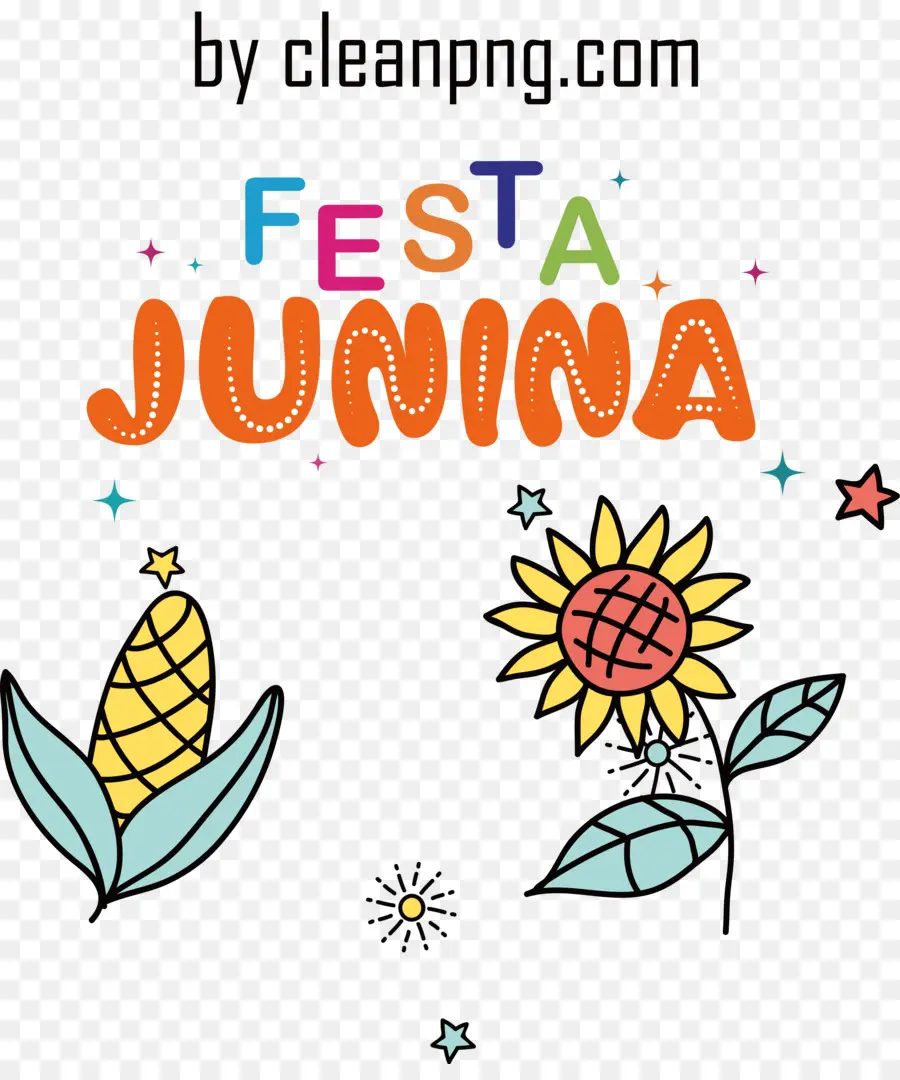 Fête Junina，Maïs Et Tournesol PNG