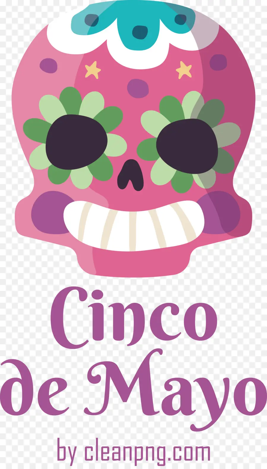 Cinco De Mayo，Crâne De Sucre PNG