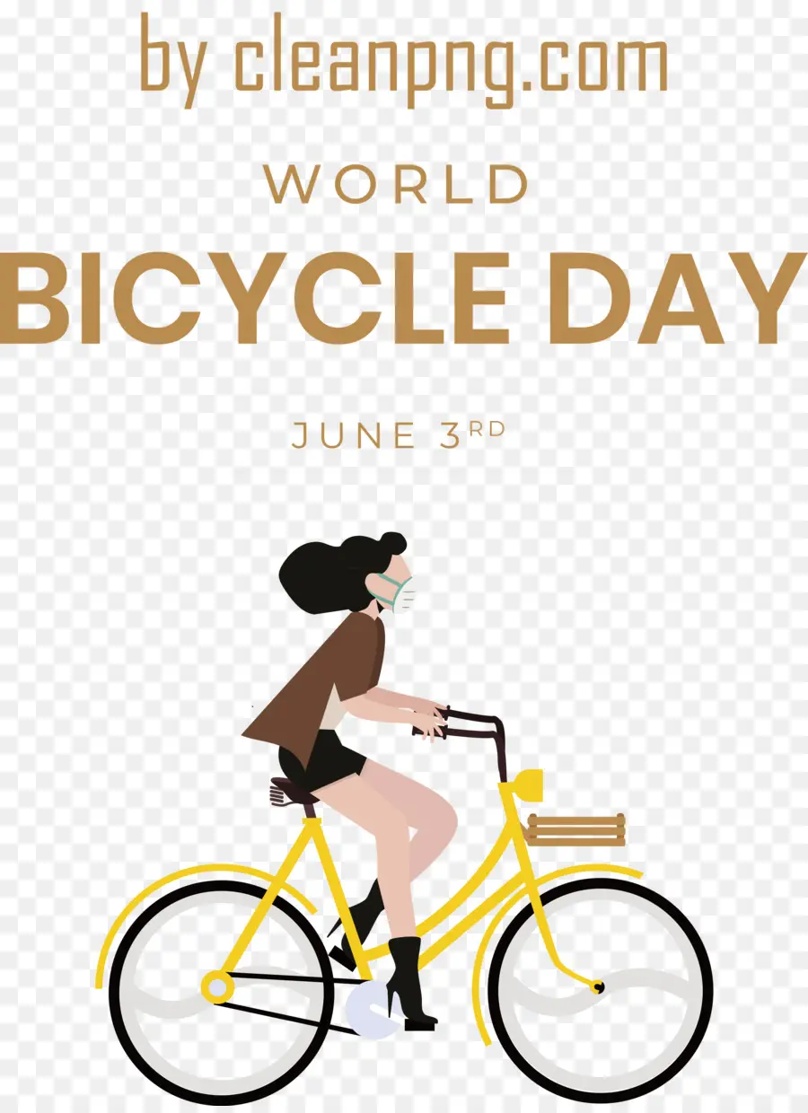 Monde à Vélo Jour，Journée Mondiale Du Vélo PNG