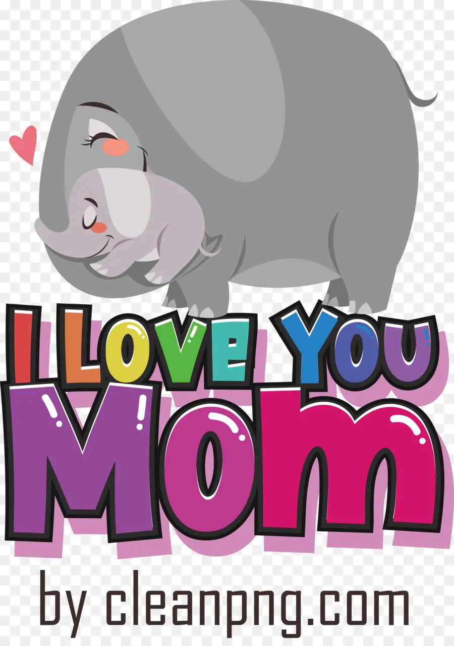 Je T'aime Maman，La Fête Des Mères PNG