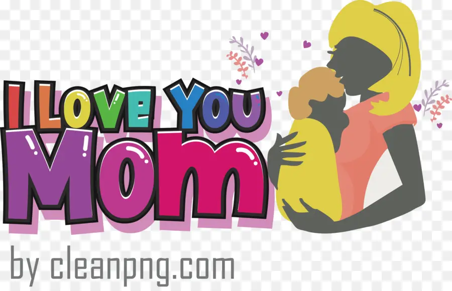 Je T'aime Maman，La Fête Des Mères PNG
