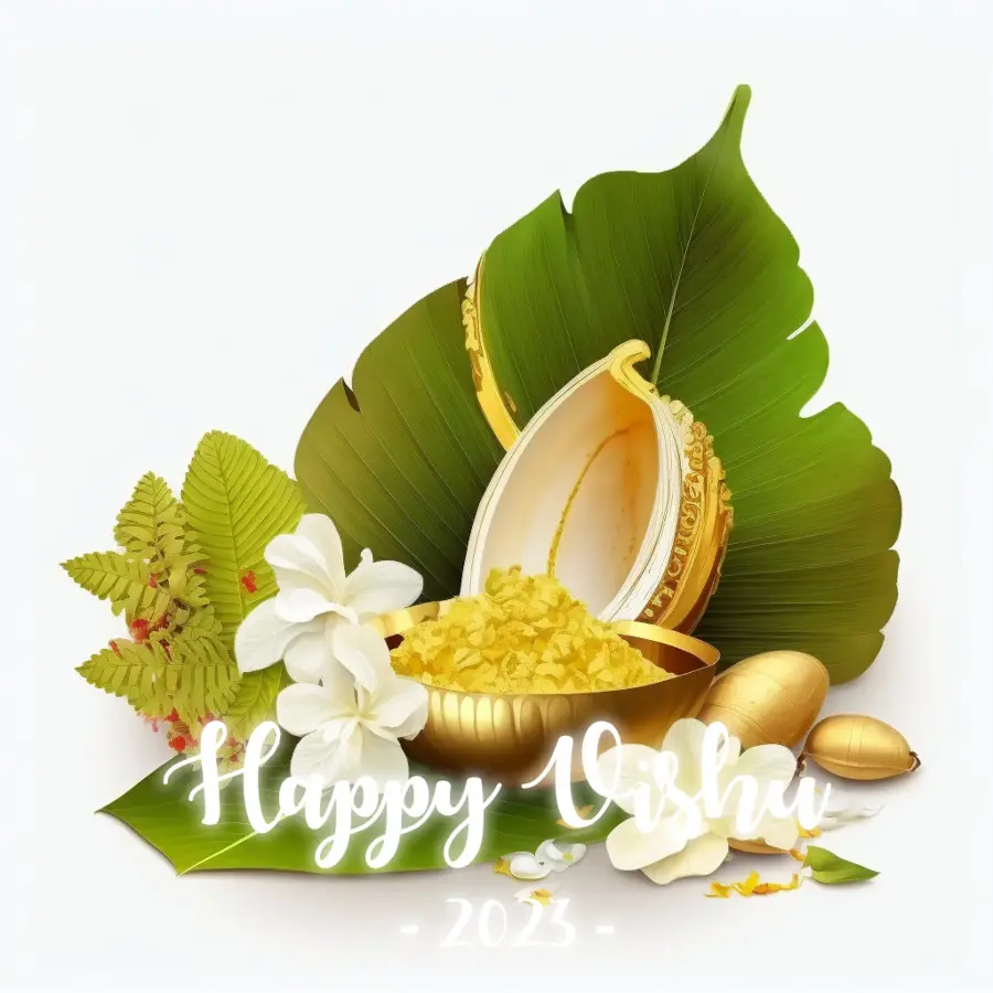 Vishu，Fleurs Et Feuilles PNG