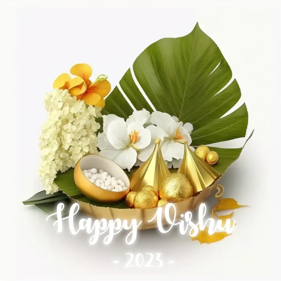 Vishu，Fleurs Et Feuilles PNG