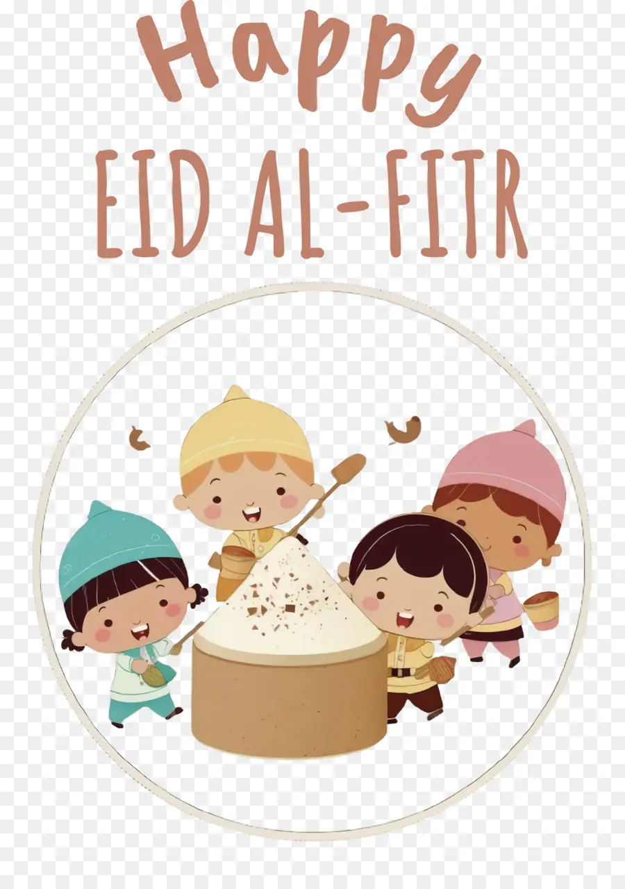 Aïd Al Fitr，Enfants Célébrant PNG