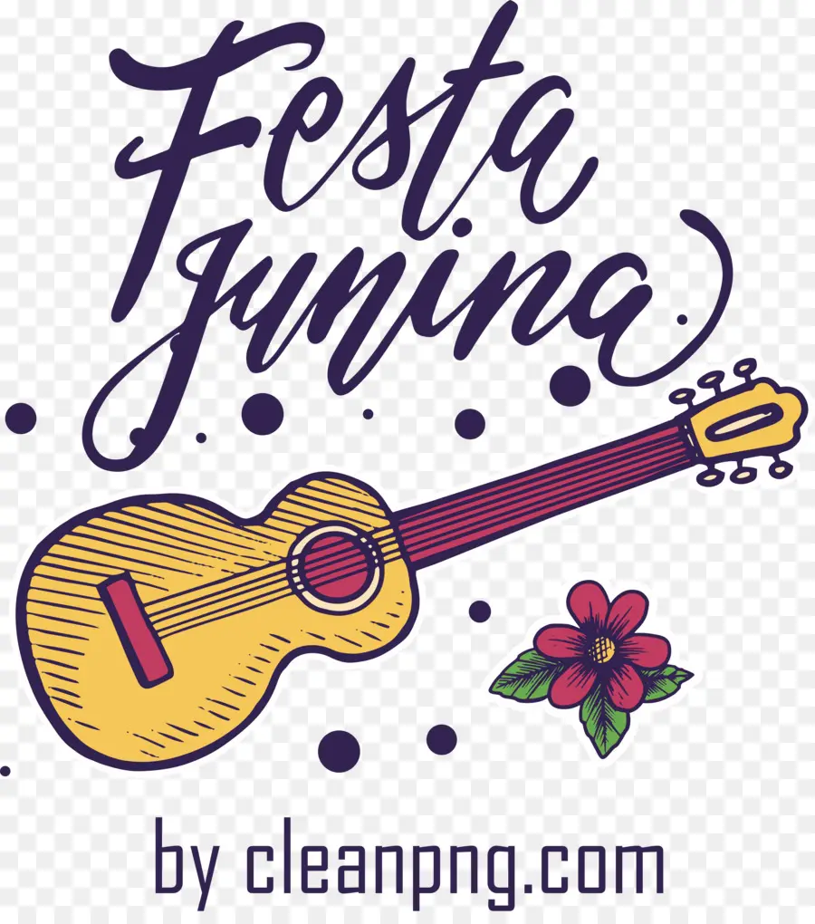 Fête Junina，Guitare PNG