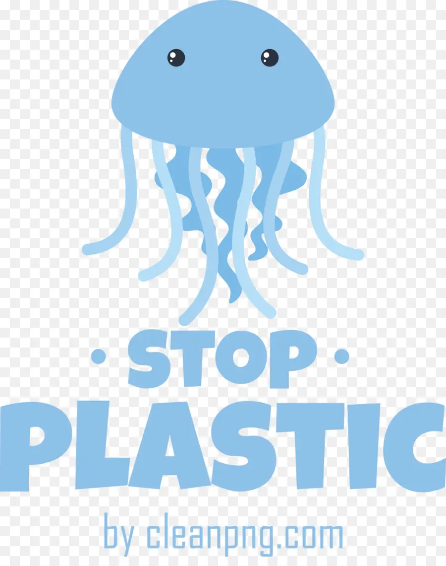 Stop Au Plastique，Méduse PNG