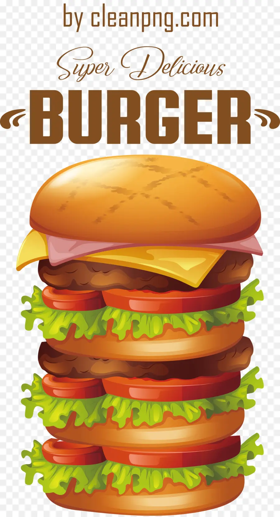 Burger Super Délicieux，Hamburger PNG