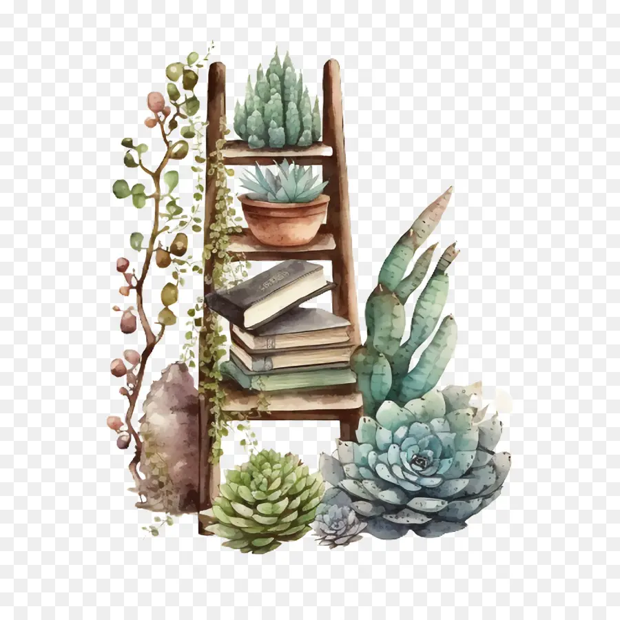 Pile De Livres，Livres D'aquarelle PNG