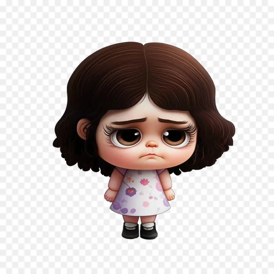 Autocollant Petite Fille，À La Manière De Pixar PNG