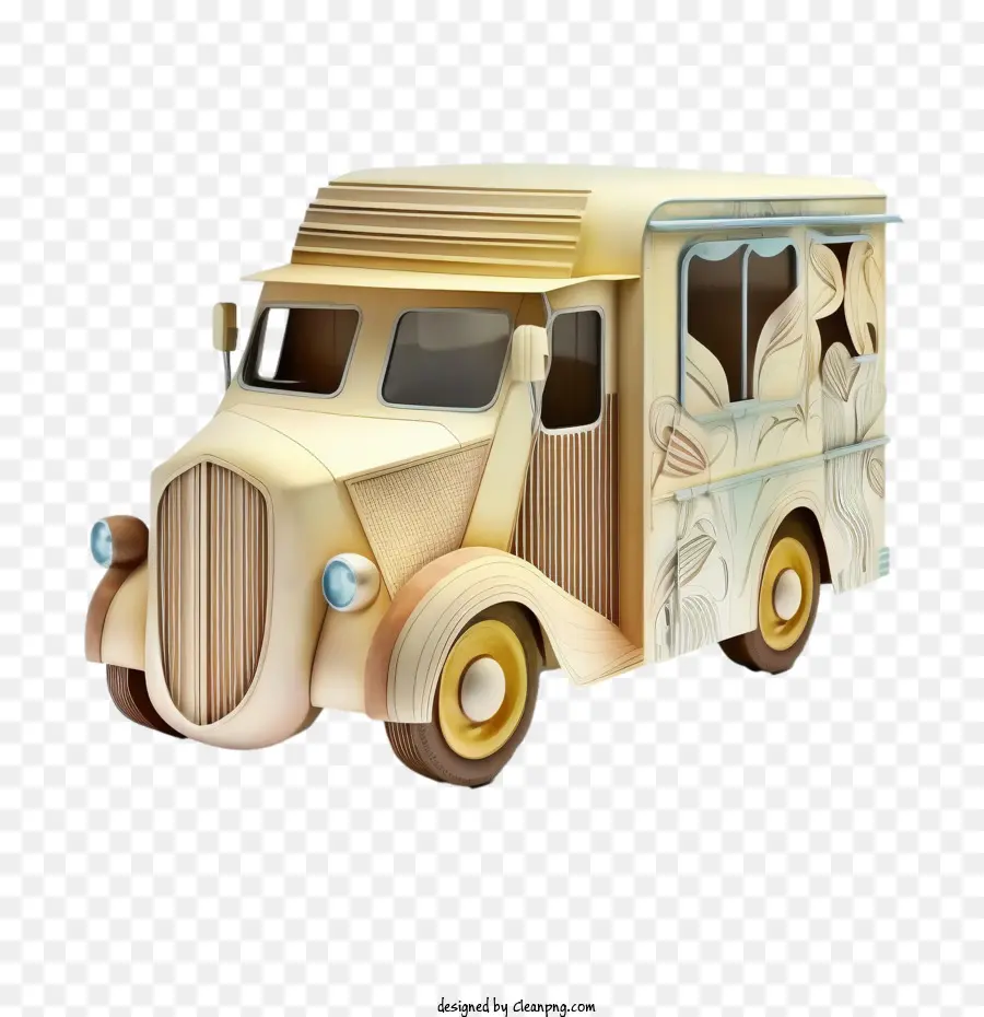 Camion 3d，Camion D'époque PNG