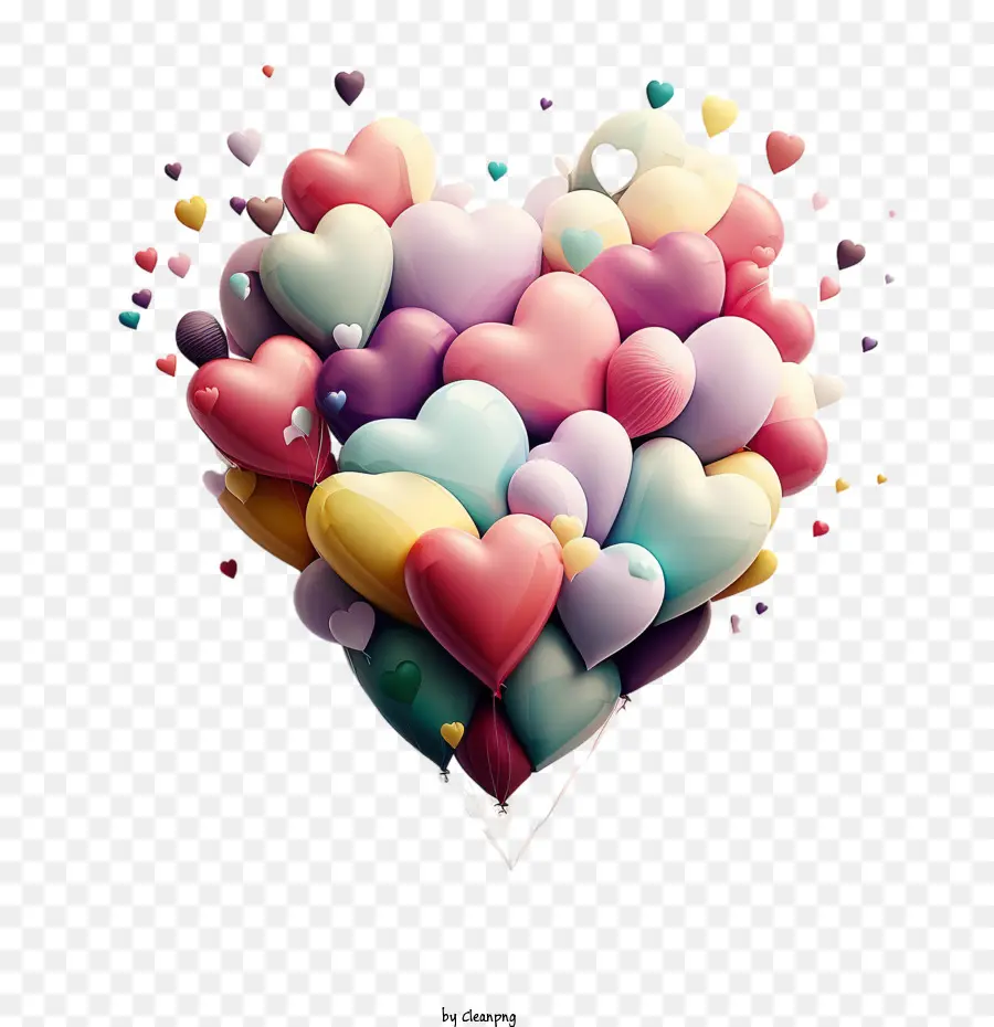 Coeur Mignon，Ballons Coeur PNG