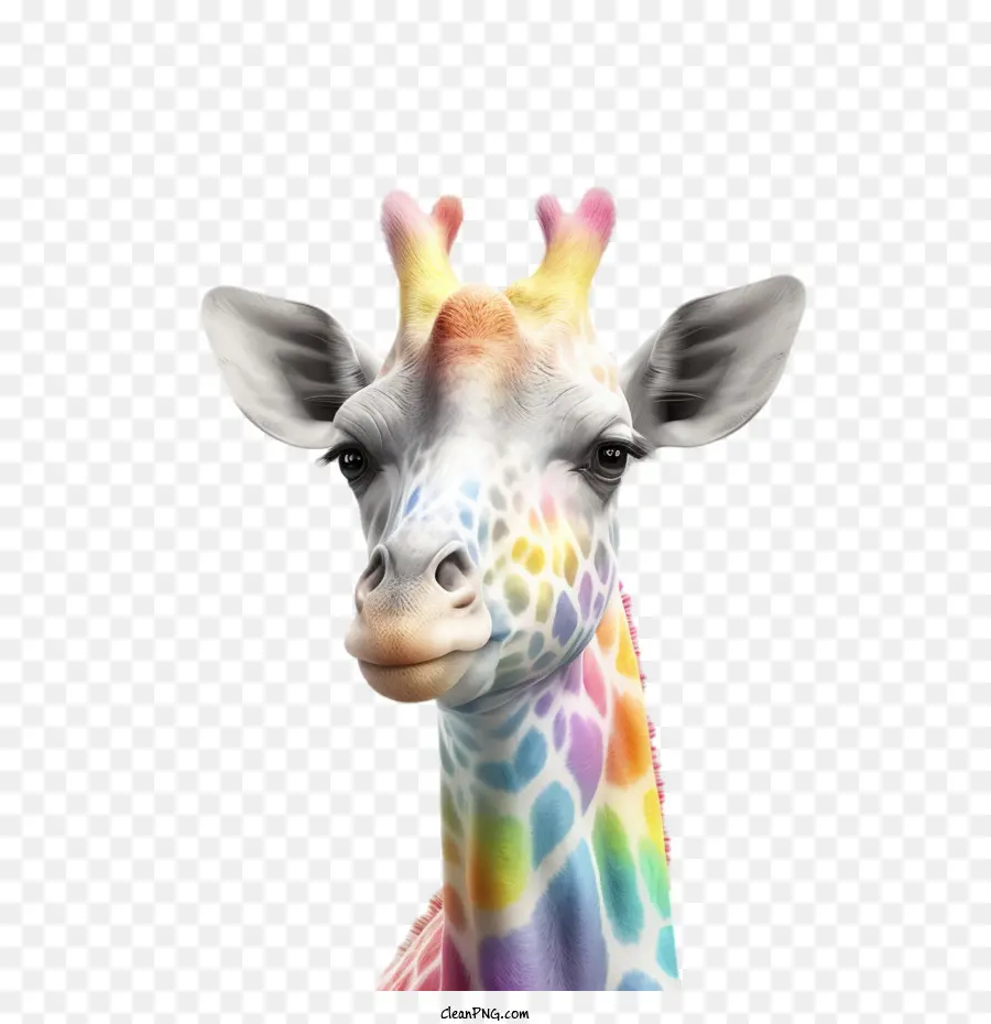 Girafe，Arc En Ciel PNG