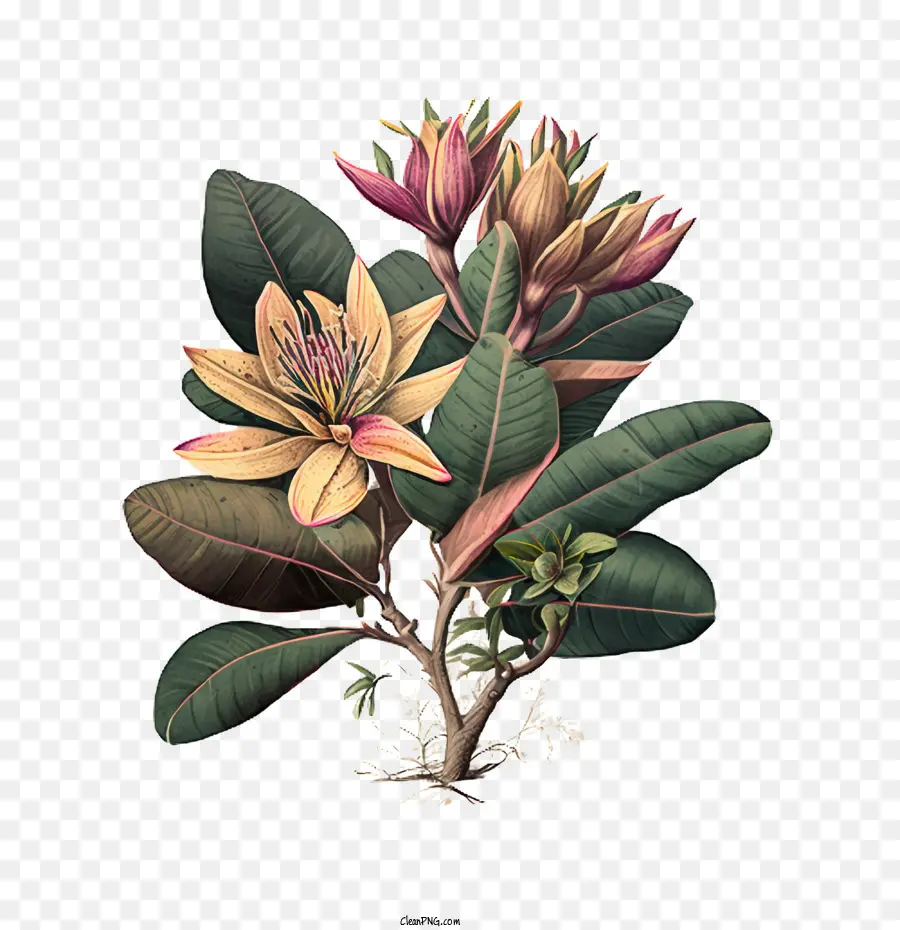 Fleur De Champa，Fleur Tropicale PNG