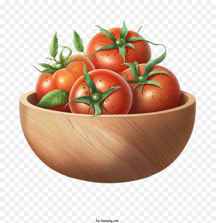 Tomates，Bol En Bois PNG