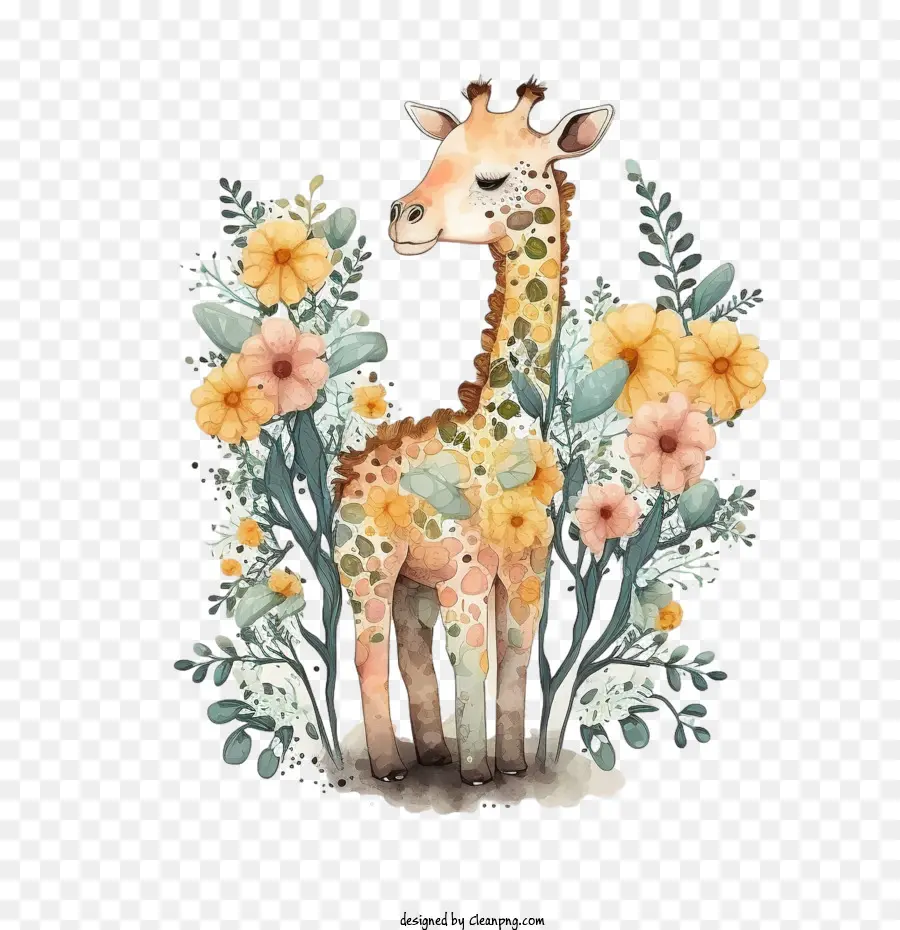 Girafe Mignonne，Girafe PNG