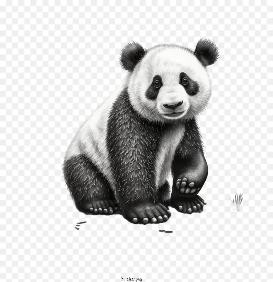 Cool Panda，Panda Réaliste PNG