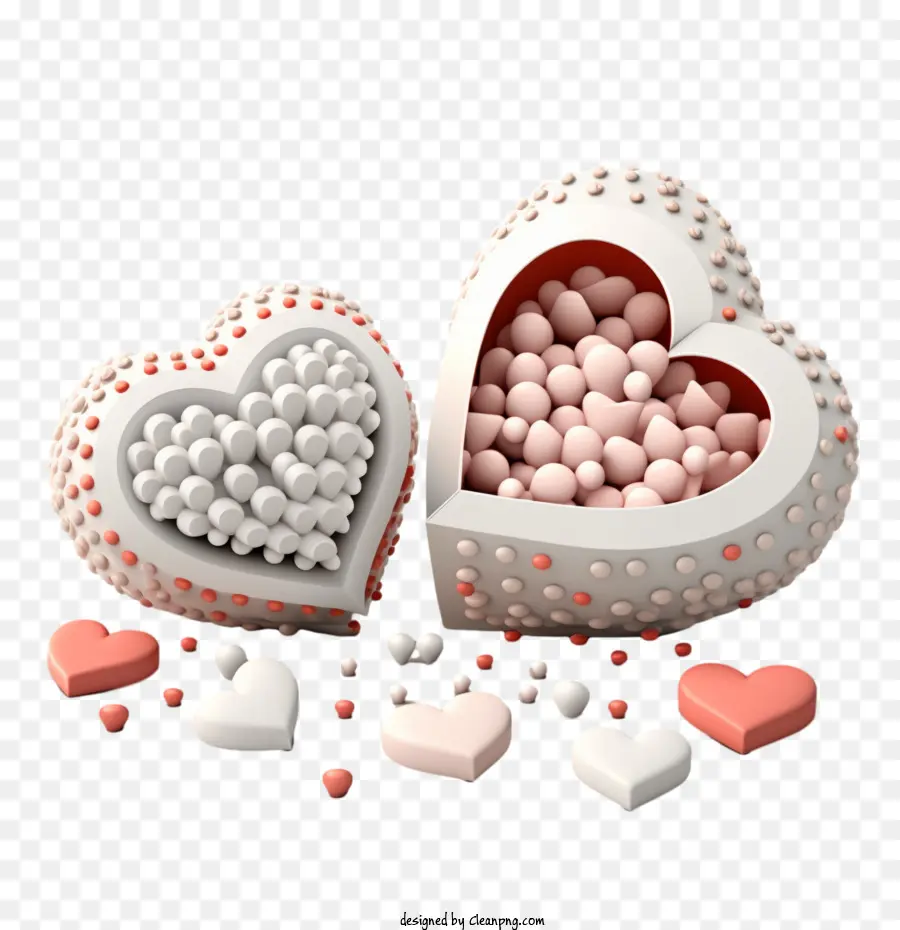 Coeurs Mignons，3d Coeurs PNG