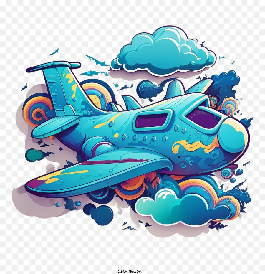 Avion De Dessin Animé，Vol PNG