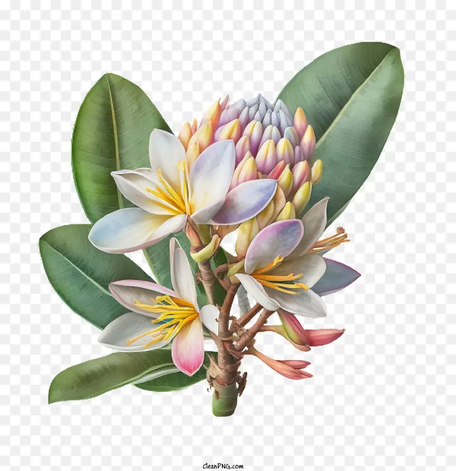 Pastel Champa，Fleur De Champa PNG